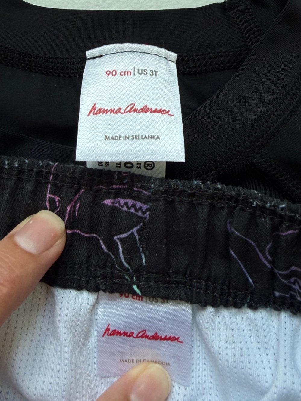Hanna Andersson Ombré Shark Swim Set Long Sleeve Rash Guard & Trunks 90 (3) - Picture 7 of 7